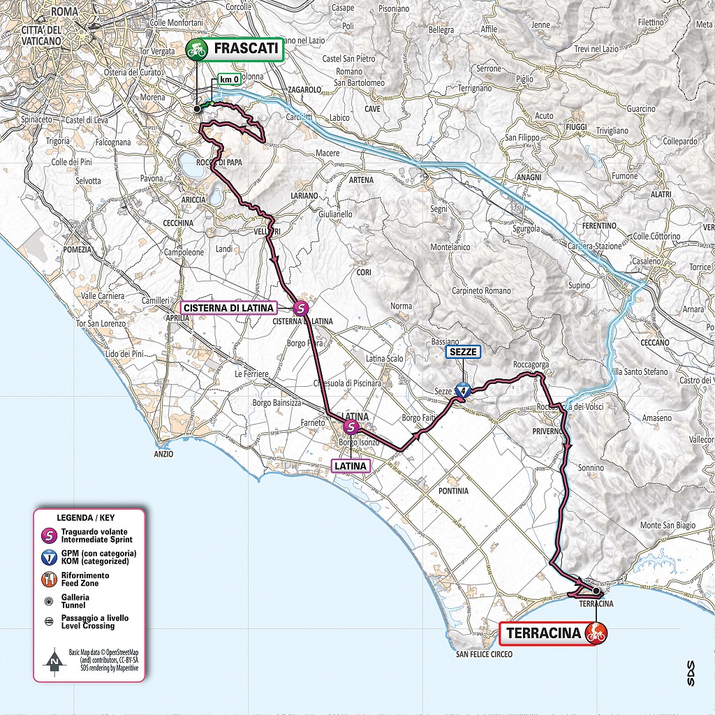 Streckenverlauf Giro d’Italia 2019 - Etappe 5