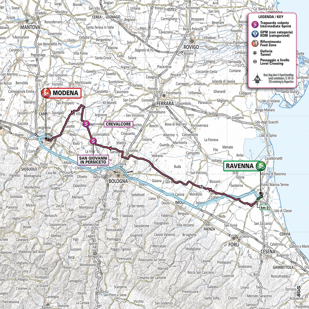 Streckenverlauf Giro d’Italia 2019 - Etappe 10
