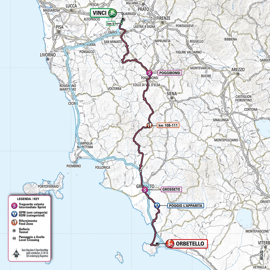 Streckenverlauf Giro d’Italia 2019 - Etappe 3