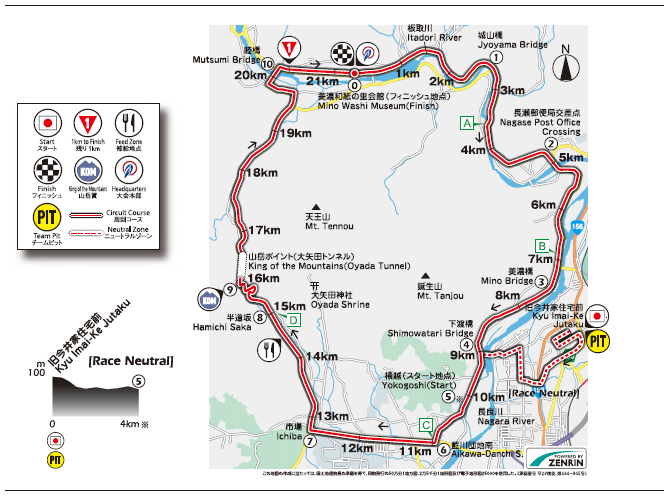 Streckenverlauf Tour of Japan 2019 - Etappe 4