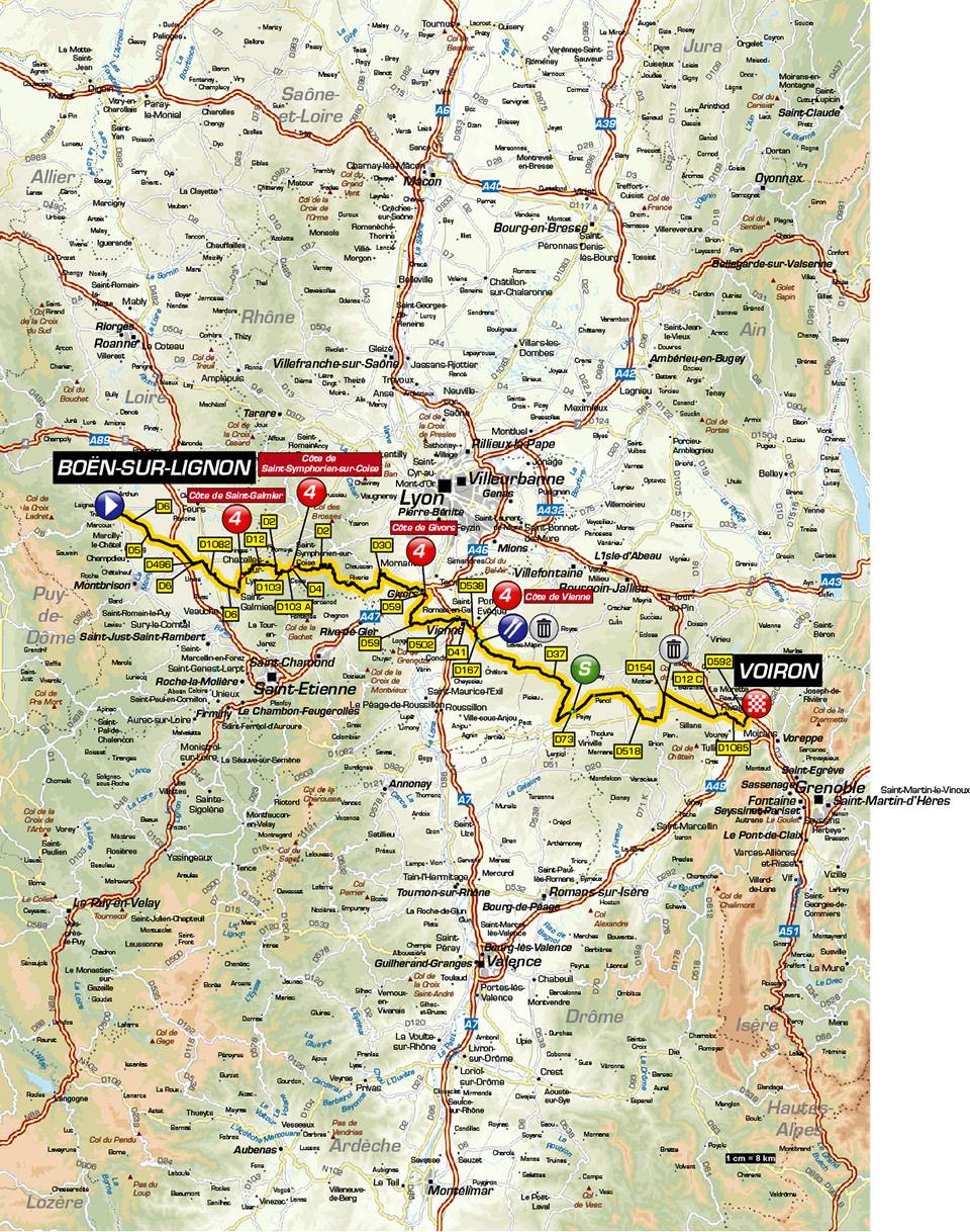 Streckenverlauf Critrium du Dauphin 2019 - Etappe 5