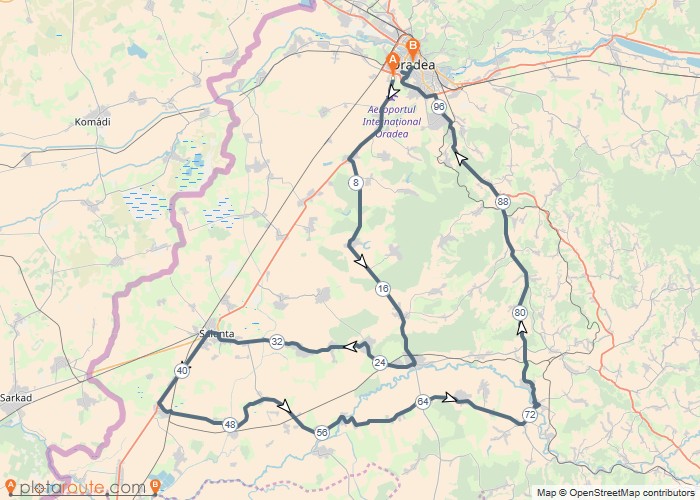 Streckenverlauf Cycling Tour of Bihor - Bellotto 2019 - Etappe 1