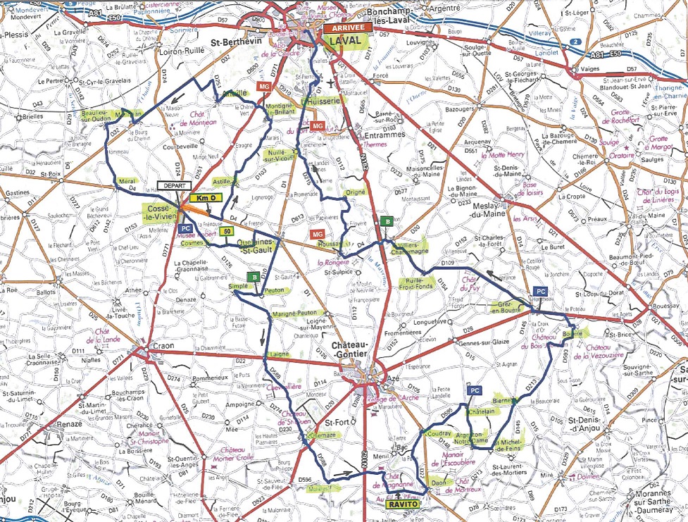 Streckenverlauf Boucles de la Mayenne 2019 - Etappe 3