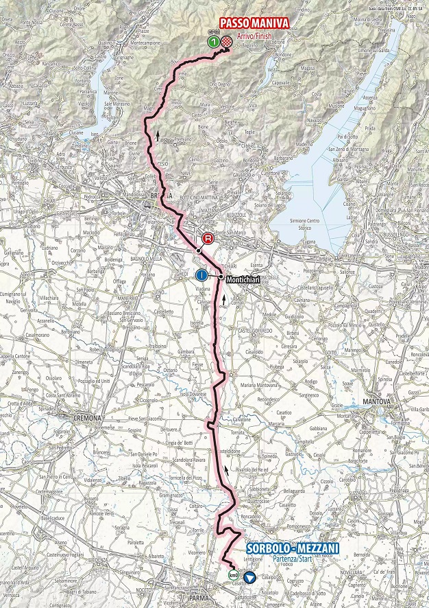 Streckenverlauf Giro Ciclistico dItalia 2019 - Etappe 5