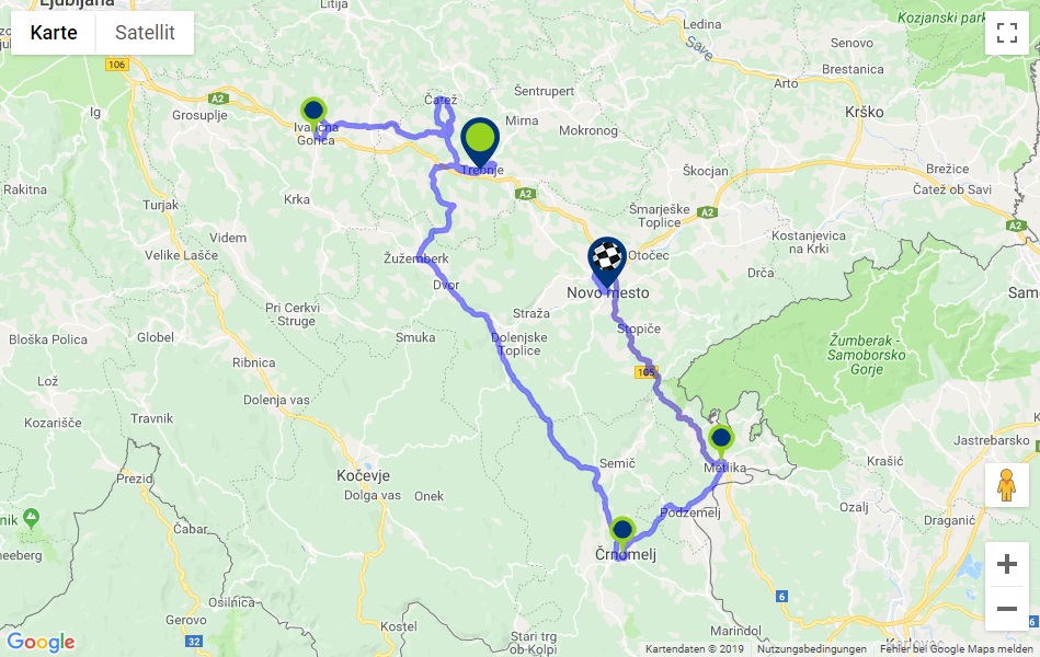 Streckenverlauf Tour of Slovenia 2019 - Etappe 5