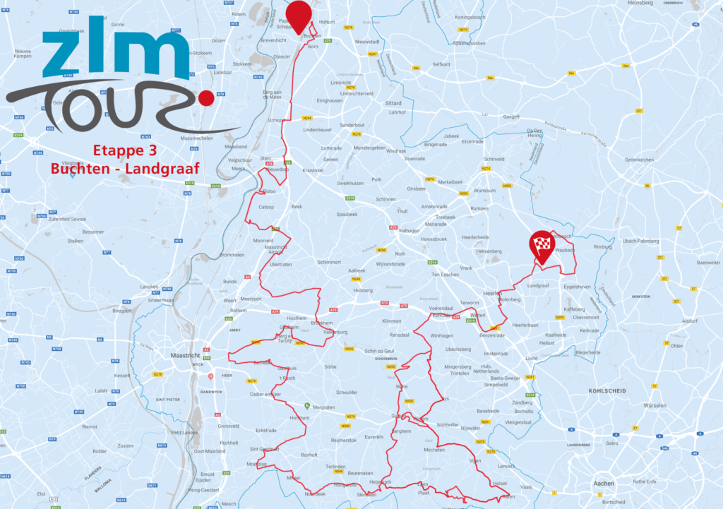 Streckenverlauf ZLM Tour 2019 - Etappe 3