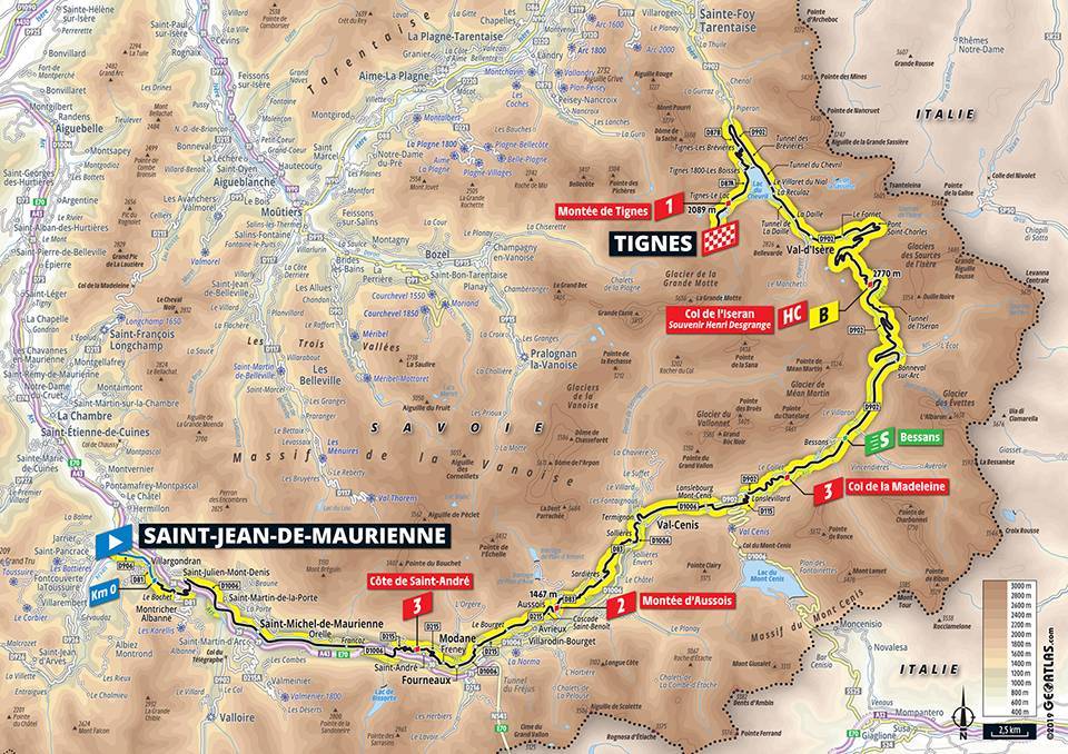 Streckenverlauf Tour de France 2019 - Etappe 19