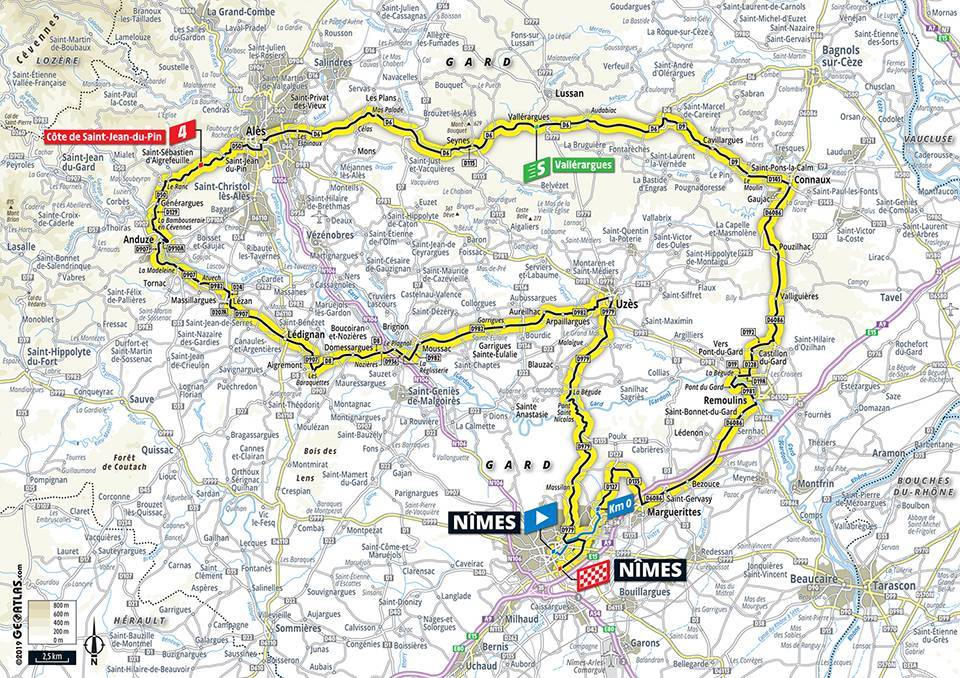 Streckenverlauf Tour de France 2019 - Etappe 16