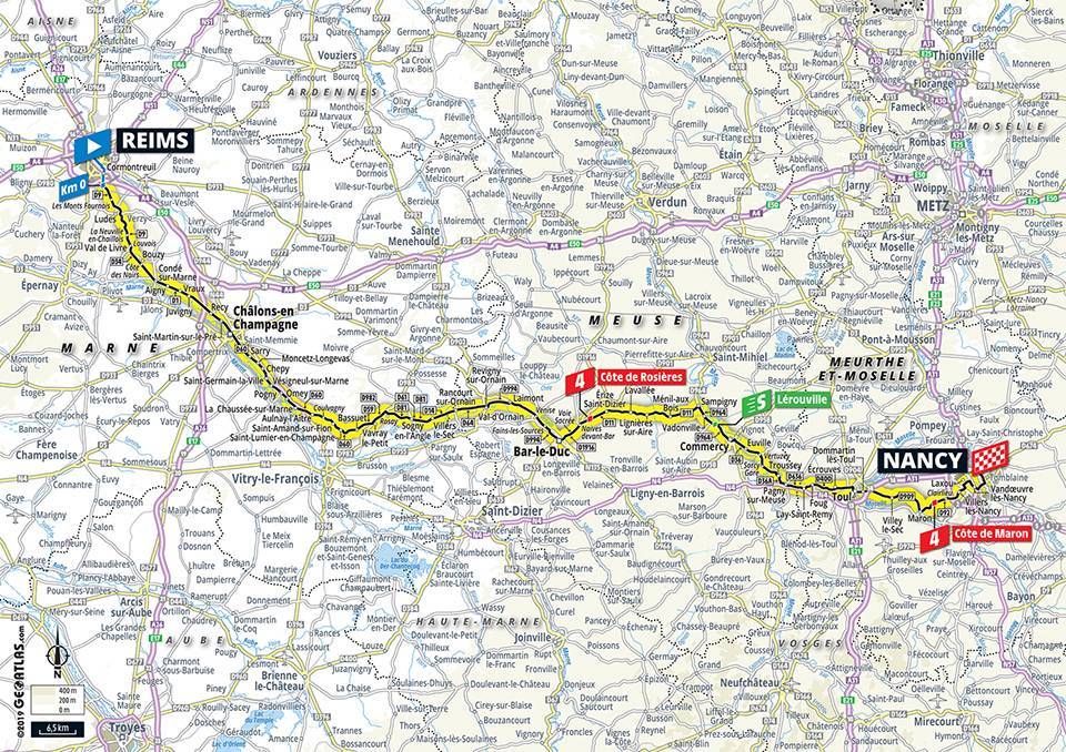 Streckenverlauf Tour de France 2019 - Etappe 4