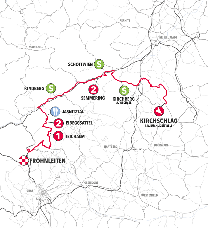 Streckenverlauf Int. sterreich Rundfahrt 2019 - Etappe 3