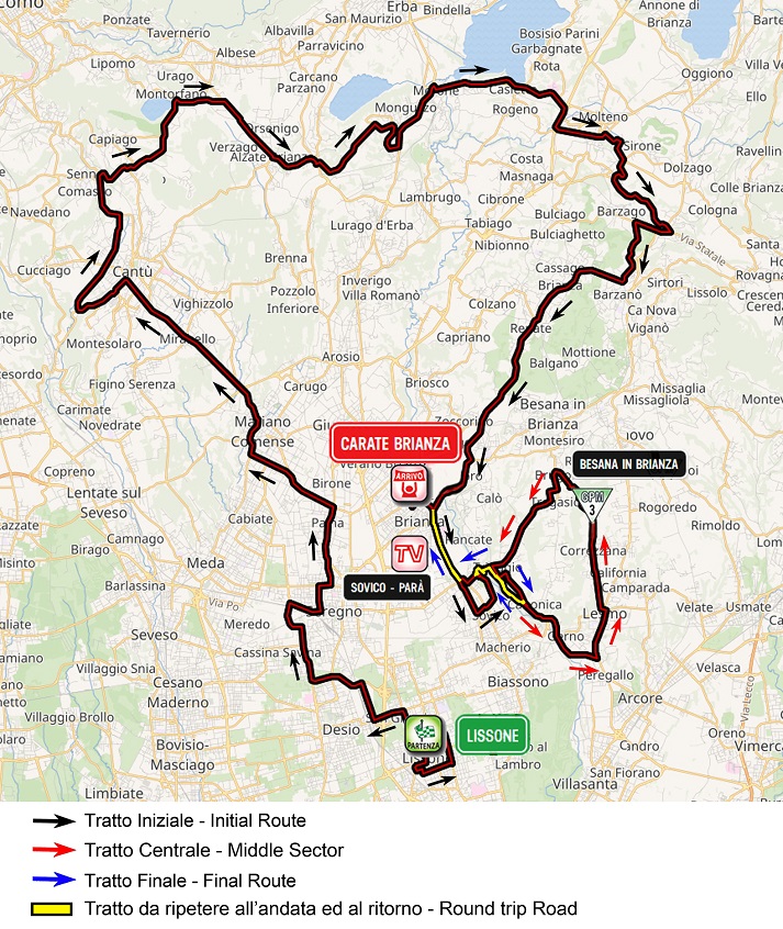Streckenverlauf Giro dItalia Internazionale Femminile 2019 - Etappe 4