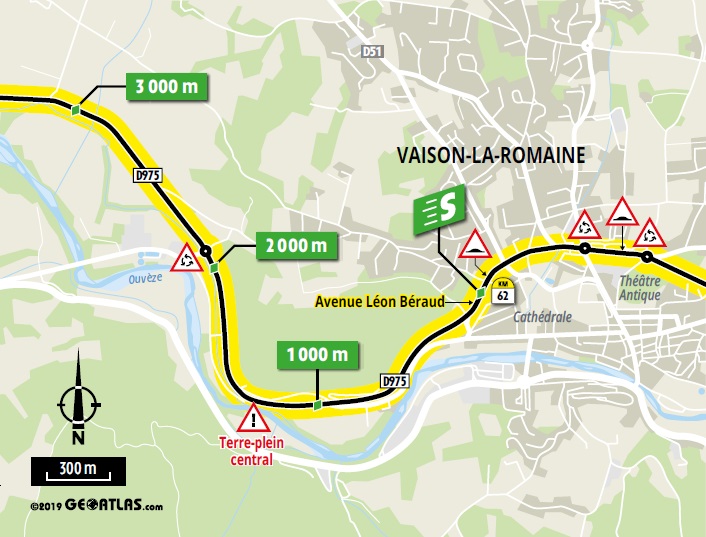 Streckenverlauf Tour de France 2019 - Etappe 17, Zwischensprint