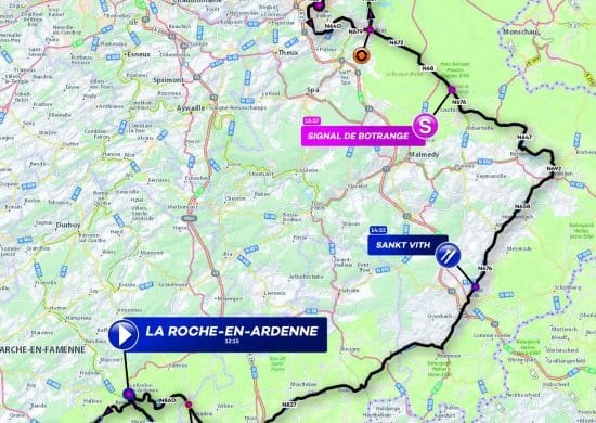 Streckenverlauf VOO-Tour de Wallonie 2019 - Etappe 3