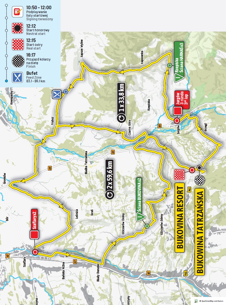 Streckenverlauf Tour de Pologne 2019 - Etappe 7