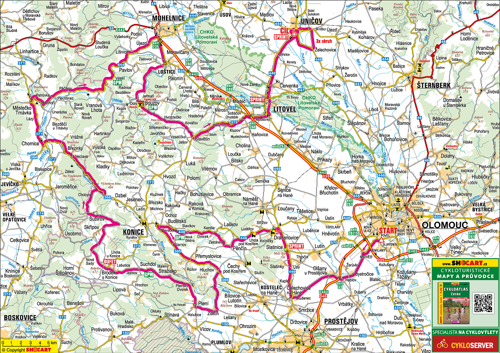 Streckenverlauf Czech Tour 2019 - Etappe 3