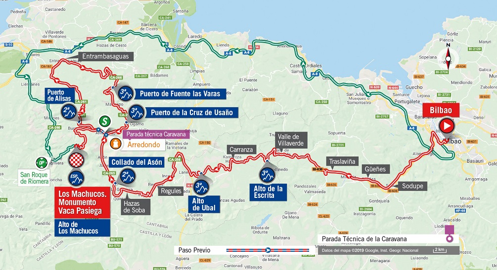 Streckenverlauf Vuelta a Espaa 2019 - Etappe 13
