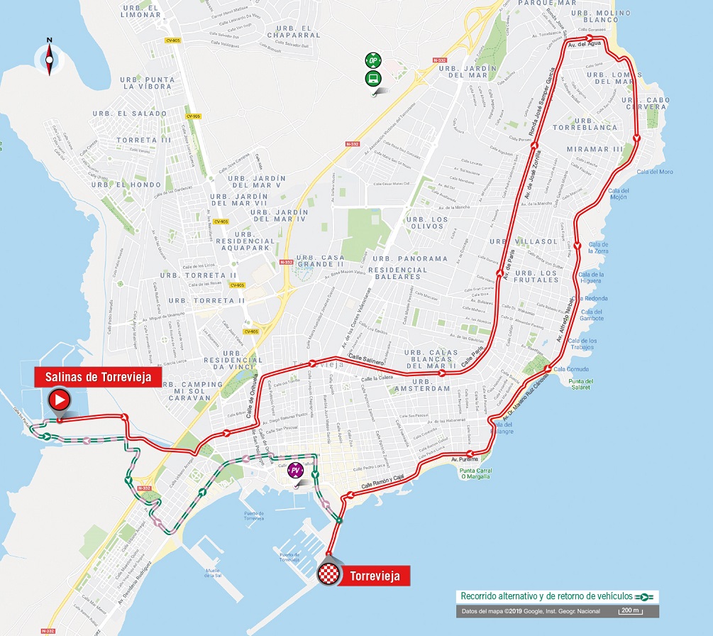 Streckenverlauf Vuelta a Espaa 2019 - Etappe 1