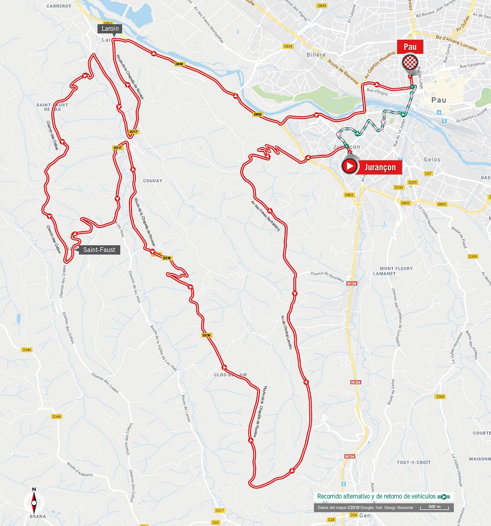 Streckenverlauf Vuelta a España 2019 - Etappe 10