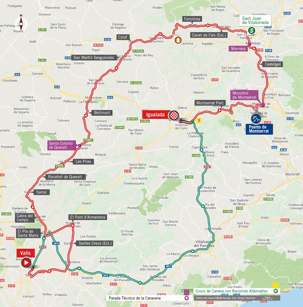 Streckenverlauf Vuelta a Espaa 2019 - Etappe 8