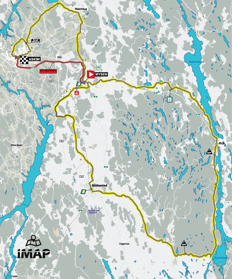 Streckenverlauf Ladies Tour of Norway 2019 - Etappe 2