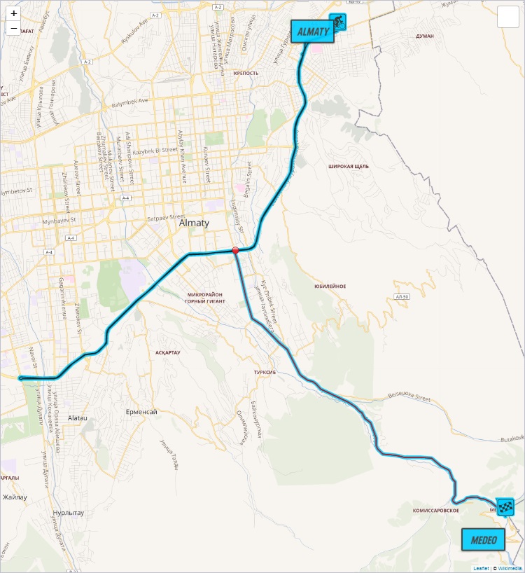Streckenverlauf Tour of Almaty 2019 - Etappe 2