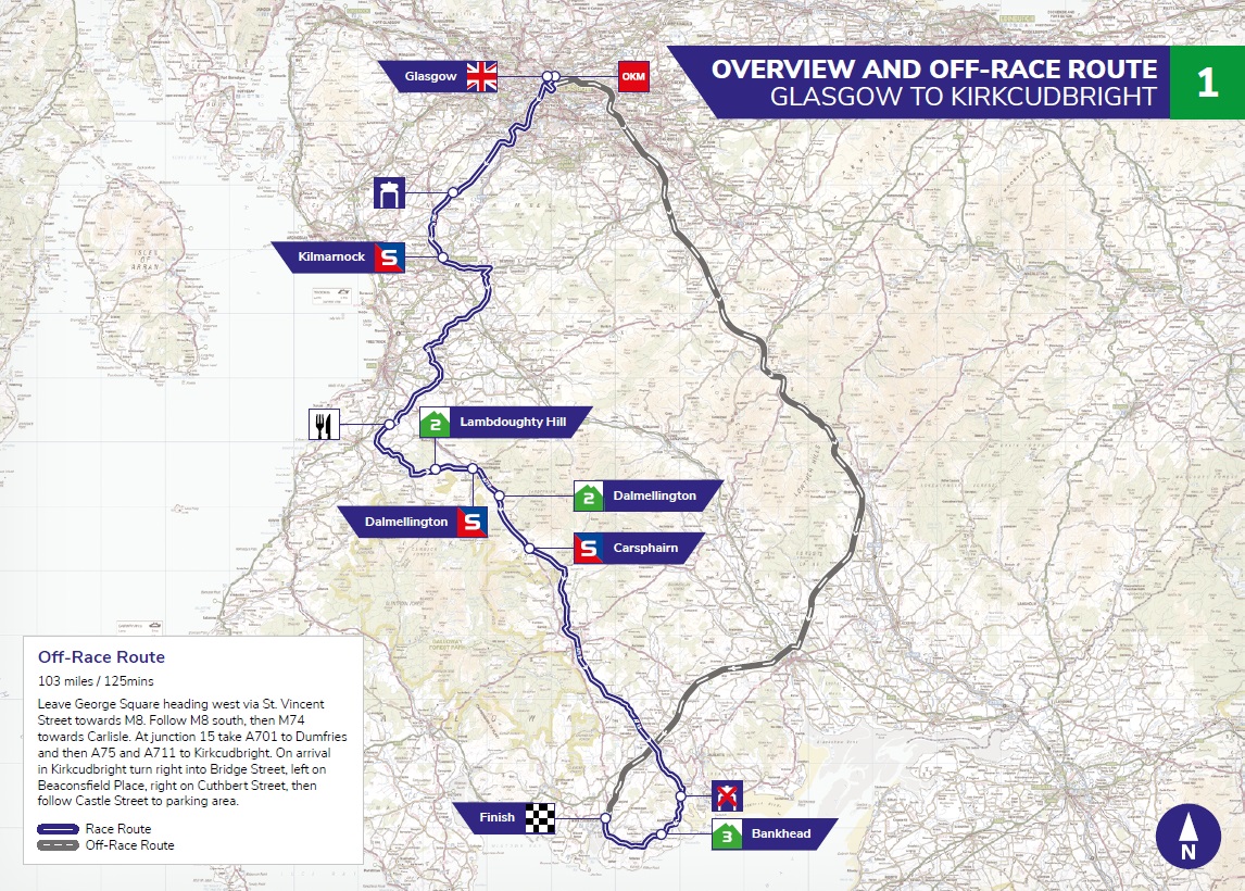 Streckenverlauf OVO Energy Tour of Britain 2019 - Etappe 1