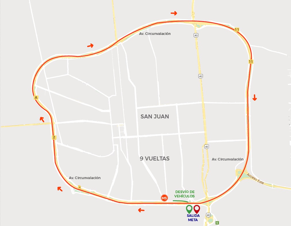 Streckenverlauf Vuelta a San Juan Internacional 2020 - Etappe 7