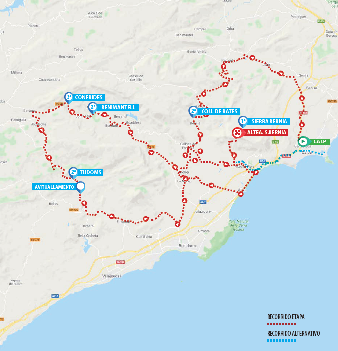 Streckenprofil Volta a la Comunitat Valenciana 2020 - Etappe 4