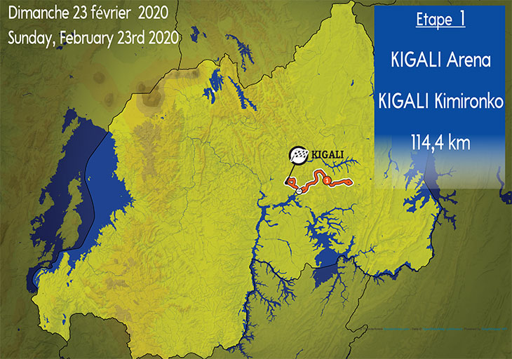 Streckenverlauf Tour du Rwanda 2020 - Etappe 1
