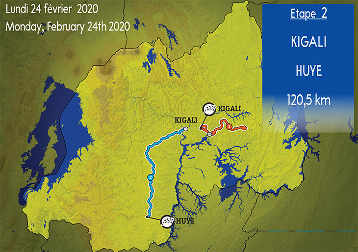 Streckenverlauf Tour du Rwanda 2020 - Etappe 2