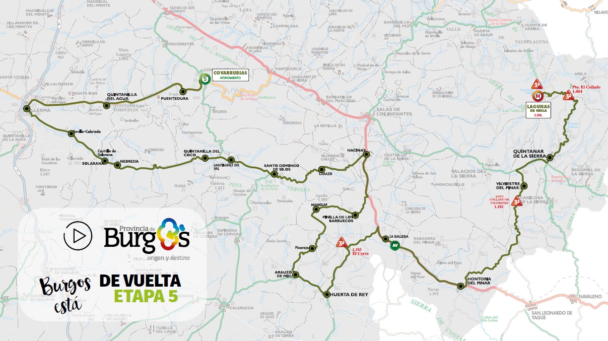 Streckenverlauf Vuelta a Burgos 2020 - Etappe 5