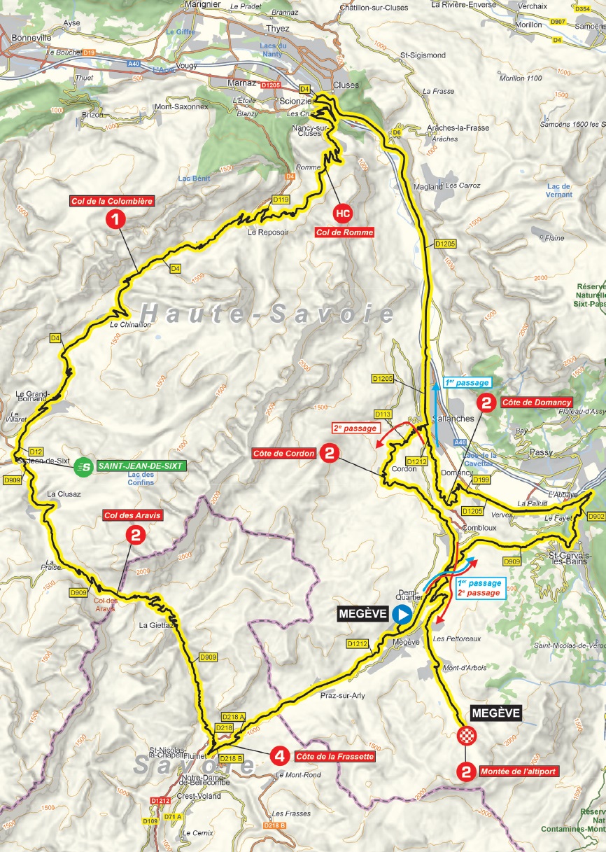 Streckenverlauf Critérium du Dauphiné 2020 - Etappe 5