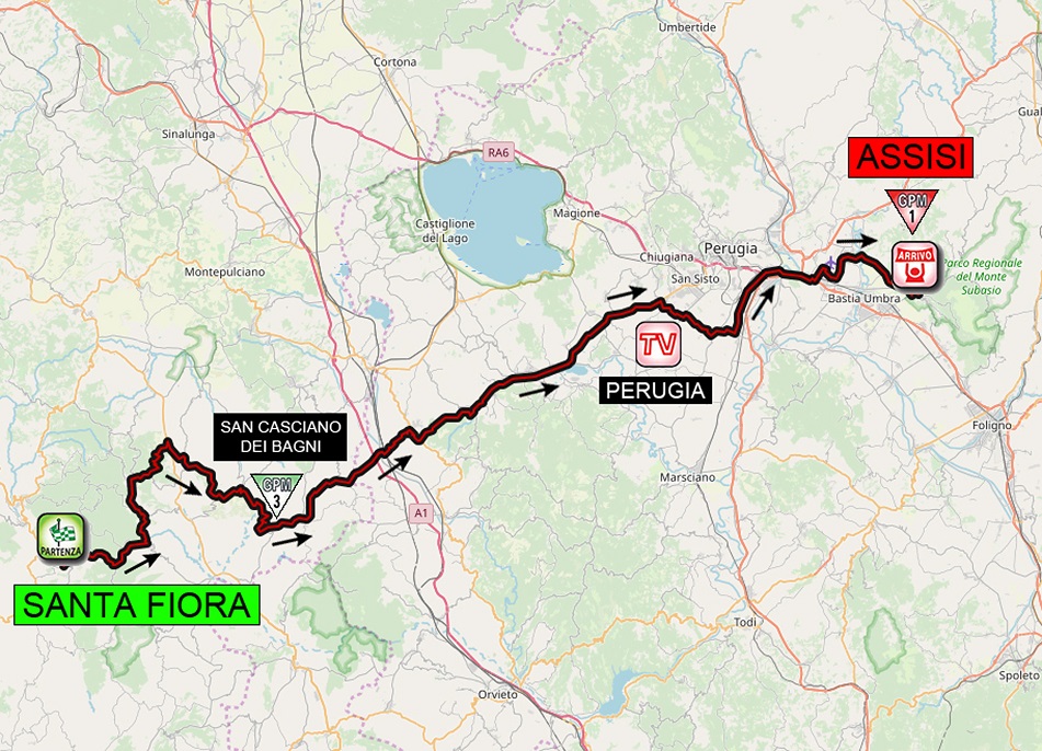 Streckenverlauf Giro dItalia Internazionale Femminile 2020 - Etappe 3