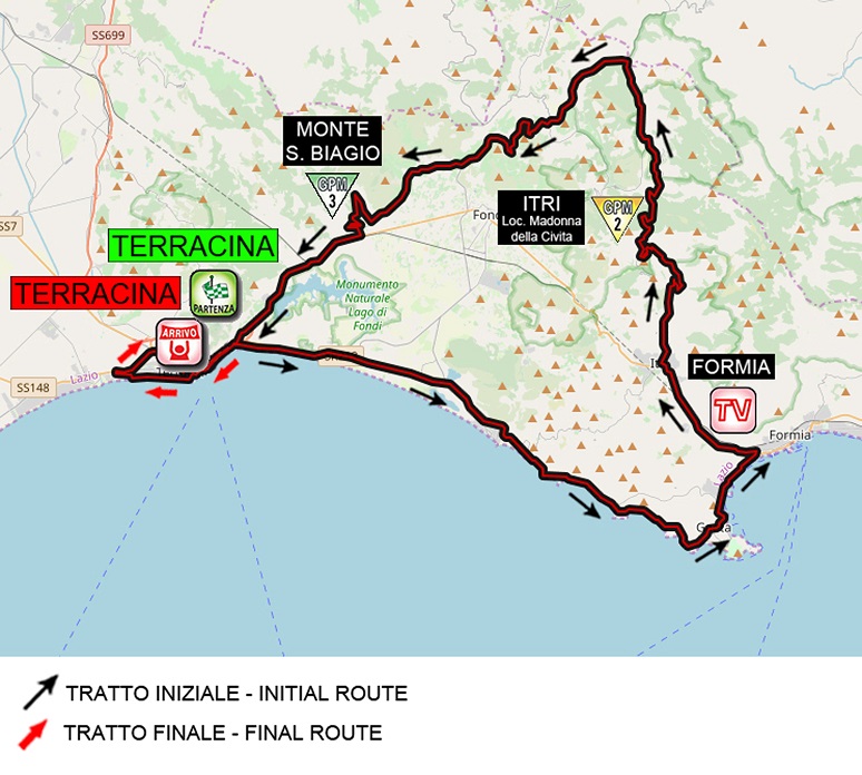 Streckenverlauf Giro dItalia Internazionale Femminile 2020 - Etappe 5