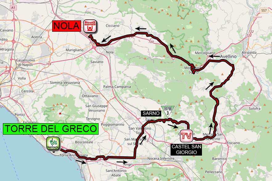 Streckenverlauf Giro dItalia Internazionale Femminile 2020 - Etappe 6