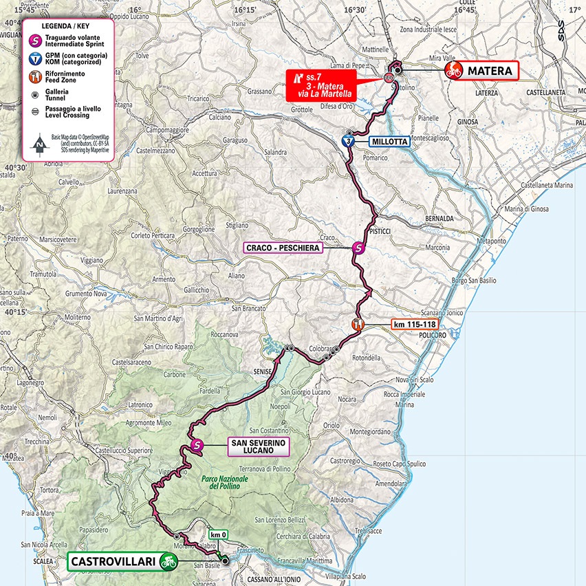 Streckenverlauf Giro dItalia 2020 - Etappe 6