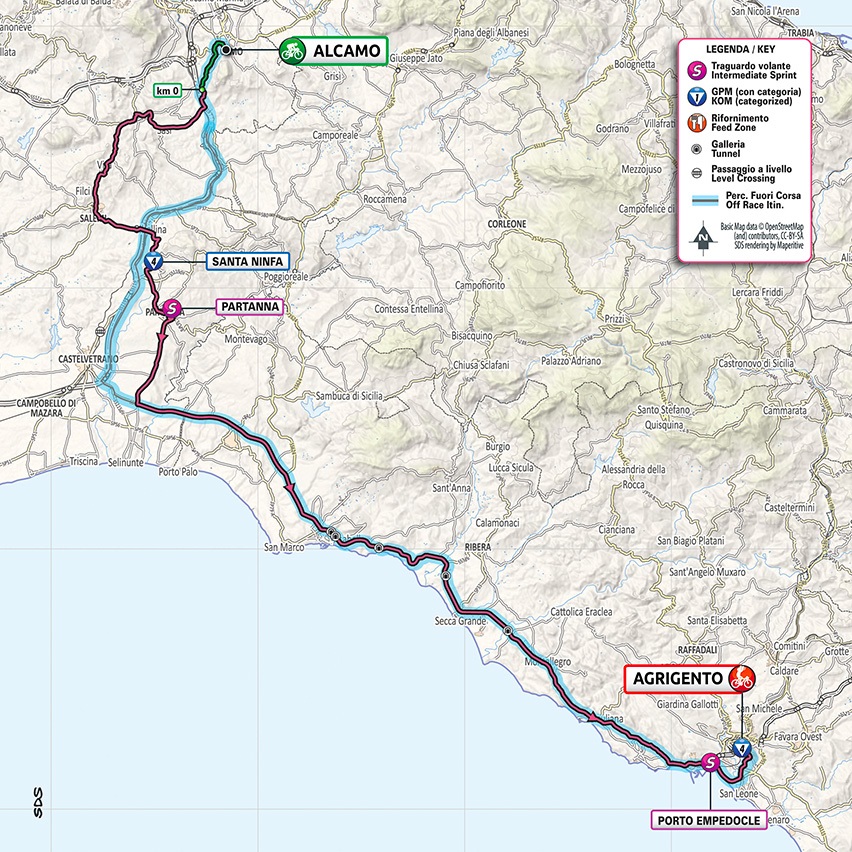 Streckenverlauf Giro dItalia 2020 - Etappe 2