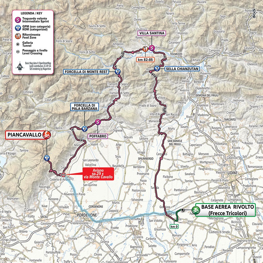Streckenverlauf Giro dItalia 2020 - Etappe 15