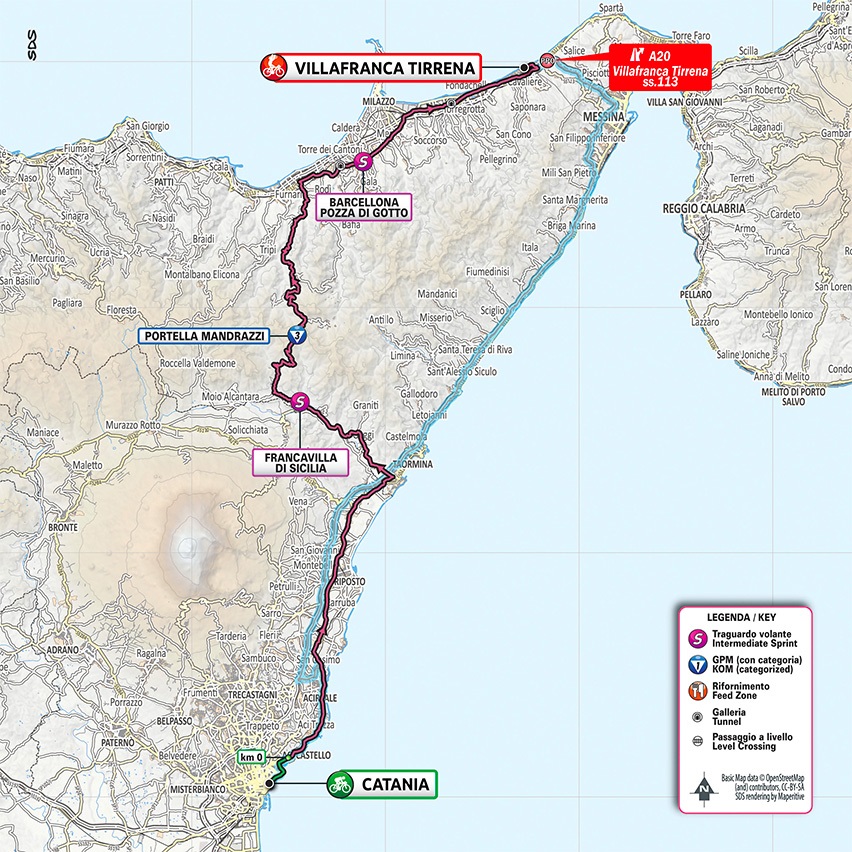 Streckenverlauf Giro dItalia 2020 - Etappe 4