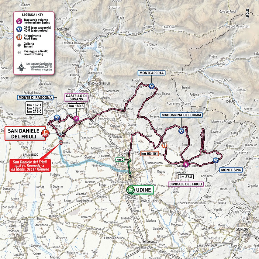 Streckenverlauf Giro dItalia 2020 - Etappe 16