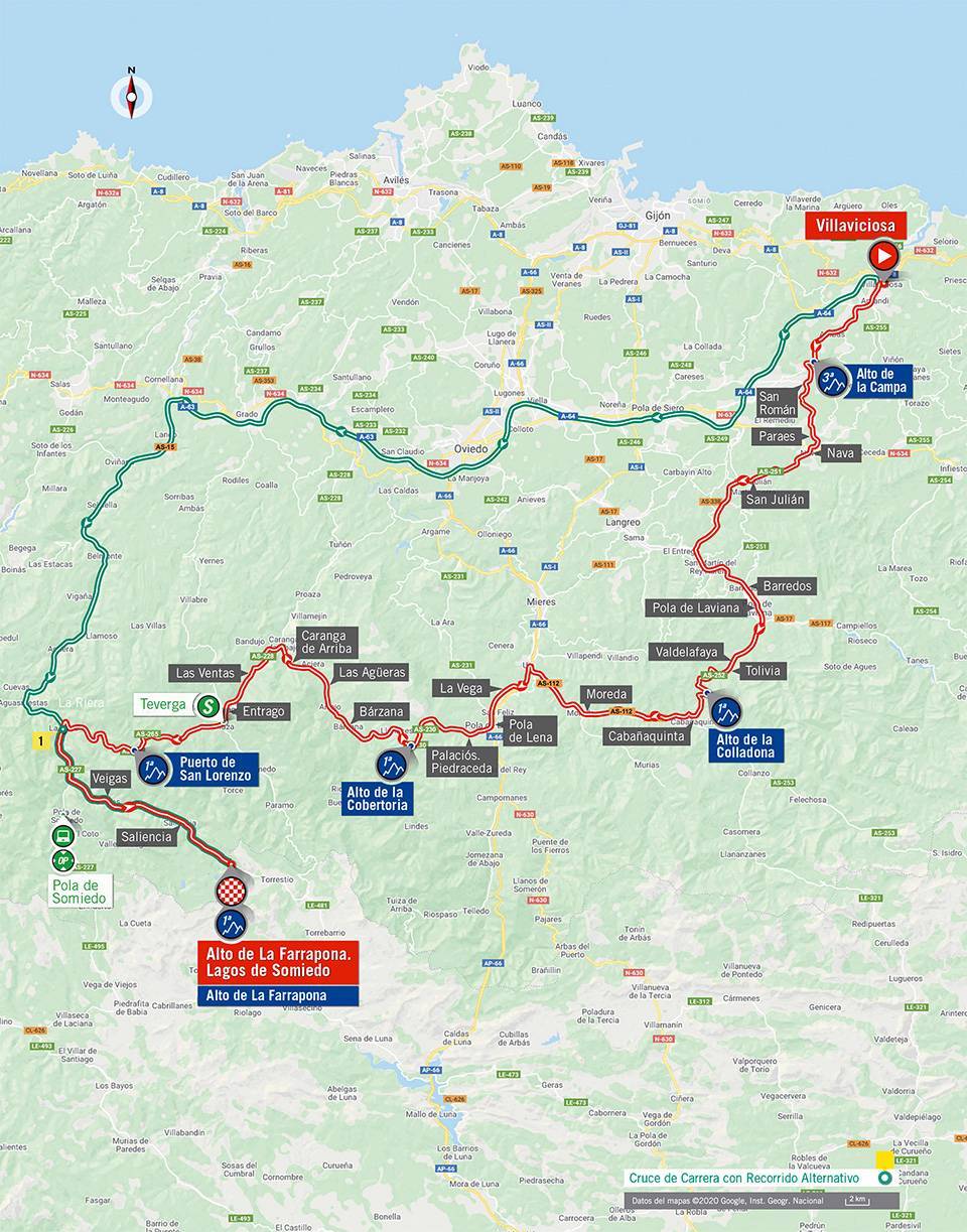 Streckenverlauf Vuelta a Espaa 2020 - Etappe 11