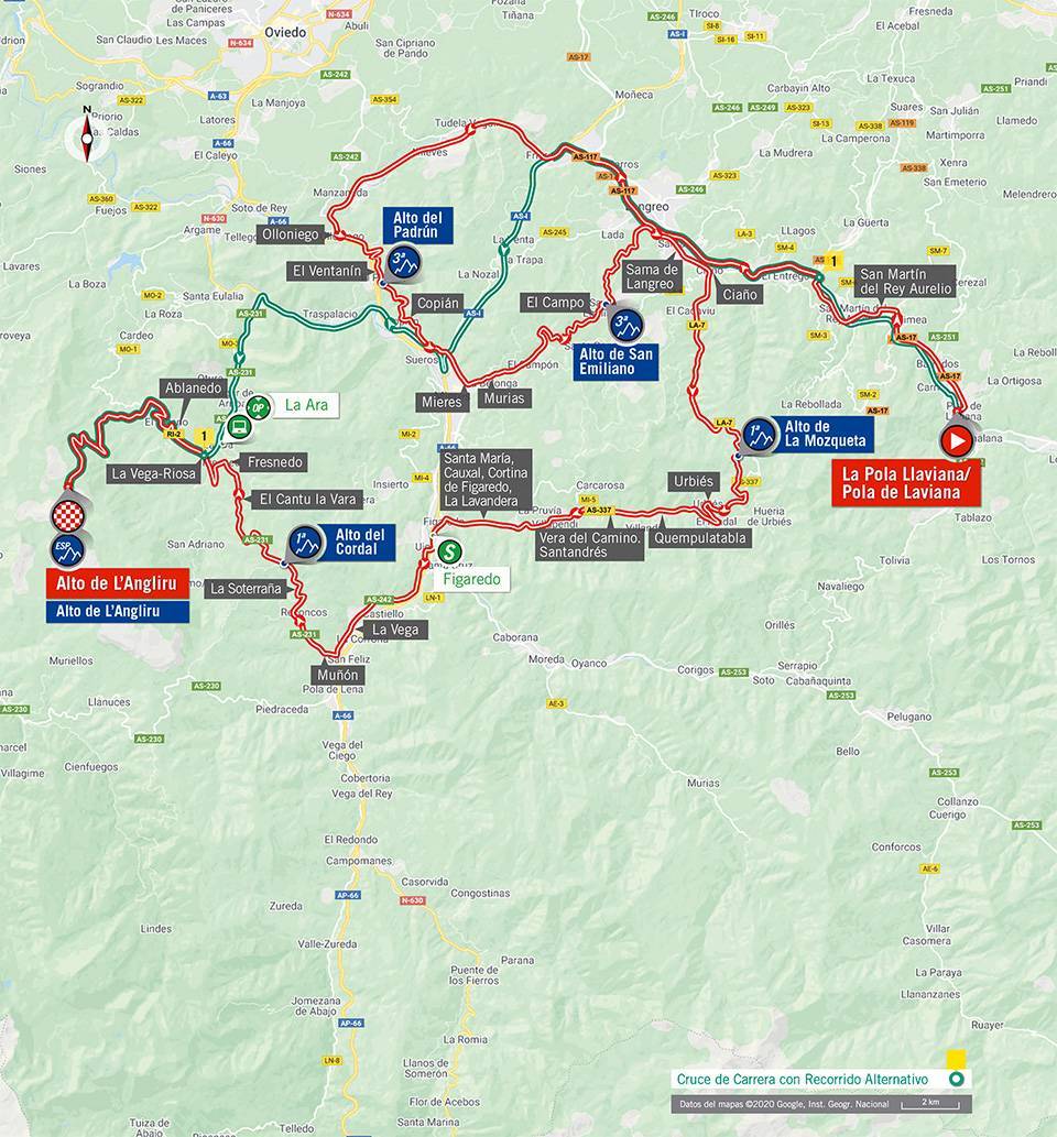Streckenverlauf Vuelta a Espaa 2020 - Etappe 12