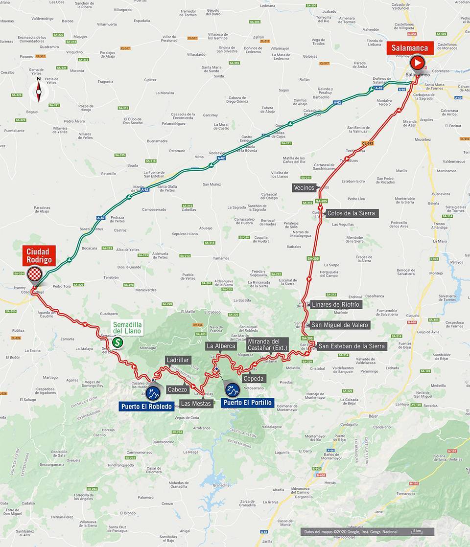 Streckenverlauf Vuelta a Espaa 2020 - Etappe 16