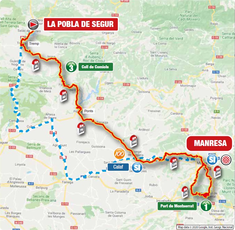 Streckenverlauf Volta Ciclista a Catalunya 2021 - Etappe 5