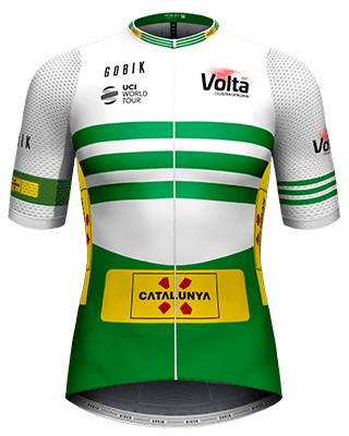 Reglement Volta Ciclista a Catalunya 2021 - Weiß-grünes Trikot (Gesamtwertung)