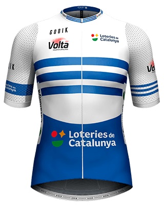 Reglement Volta Ciclista a Catalunya 2021 - Weiß-blaues Trikot (Punktewertung)