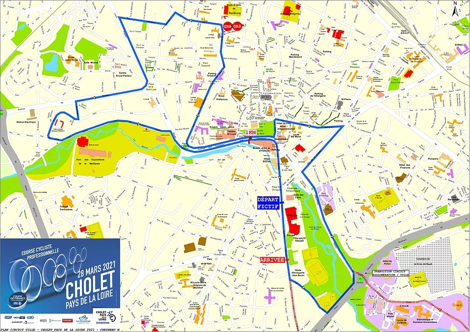 Streckenverlauf Cholet - Pays de la Loire 2021, Rundkurs