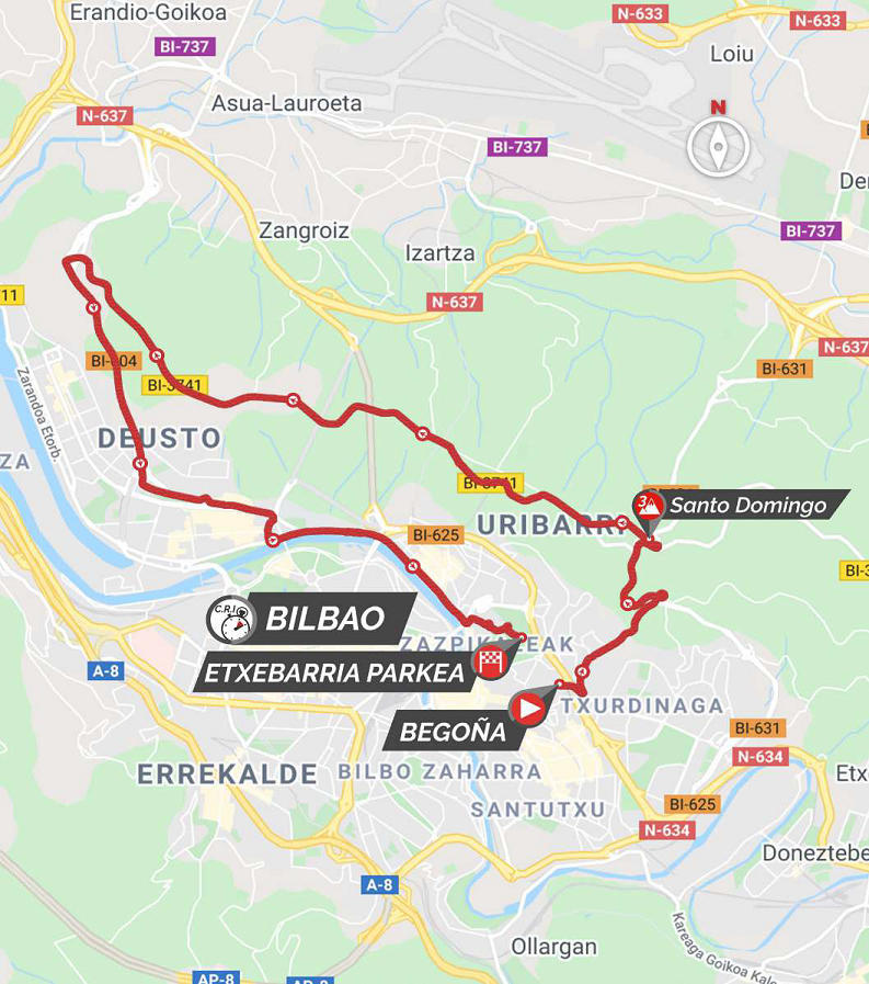 Streckenverlauf Itzulia Basque Country 2021 - Etappe 1