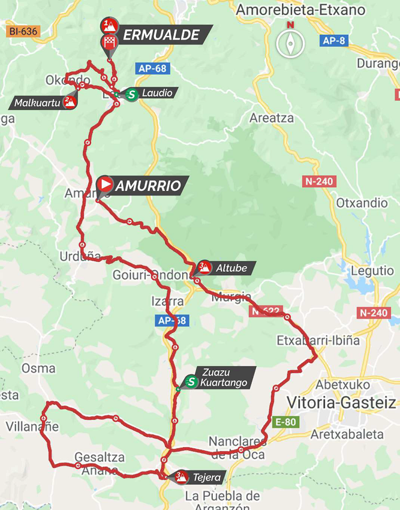 Streckenverlauf Itzulia Basque Country 2021 - Etappe 3
