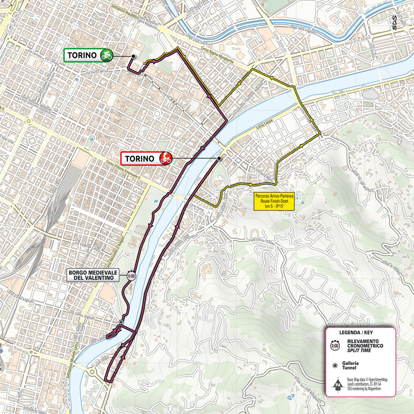 Streckenverlauf Giro d’Italia 2021 - Etappe 1